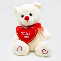 Urso de Peluche com Coração (KISS ME)  40cm