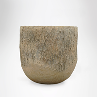 Vaso Cerâmica 13/12cm Efeito Casca