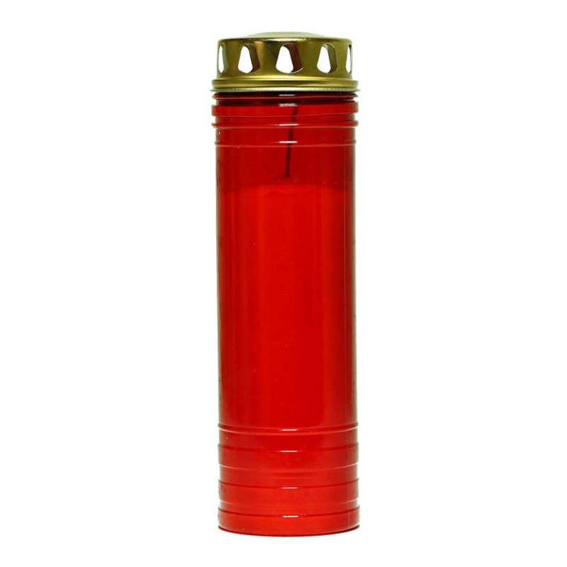 Vela 60LL (7,0x24,5cm) copo vermelho - Compra min. 24un