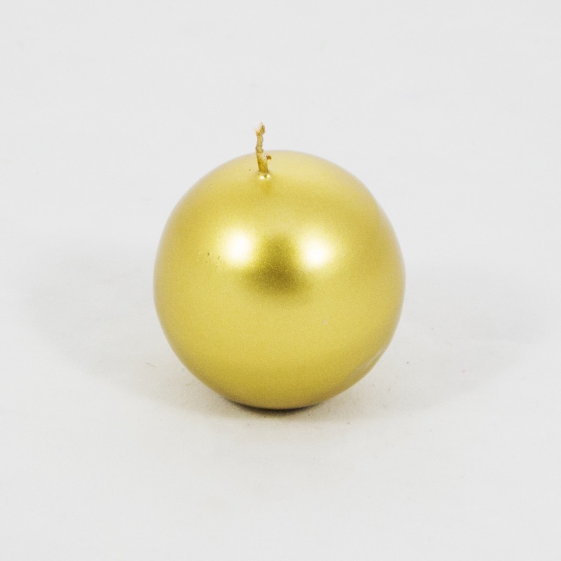 Vela Esfera 5,5cm Ouro