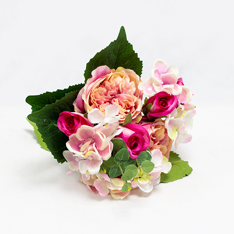 Bouquet Austin, Hortense 30cm Fushia
