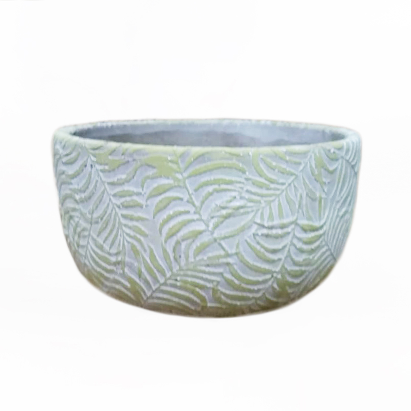 Vaso com padr&atilde;o em relevo Roebellini