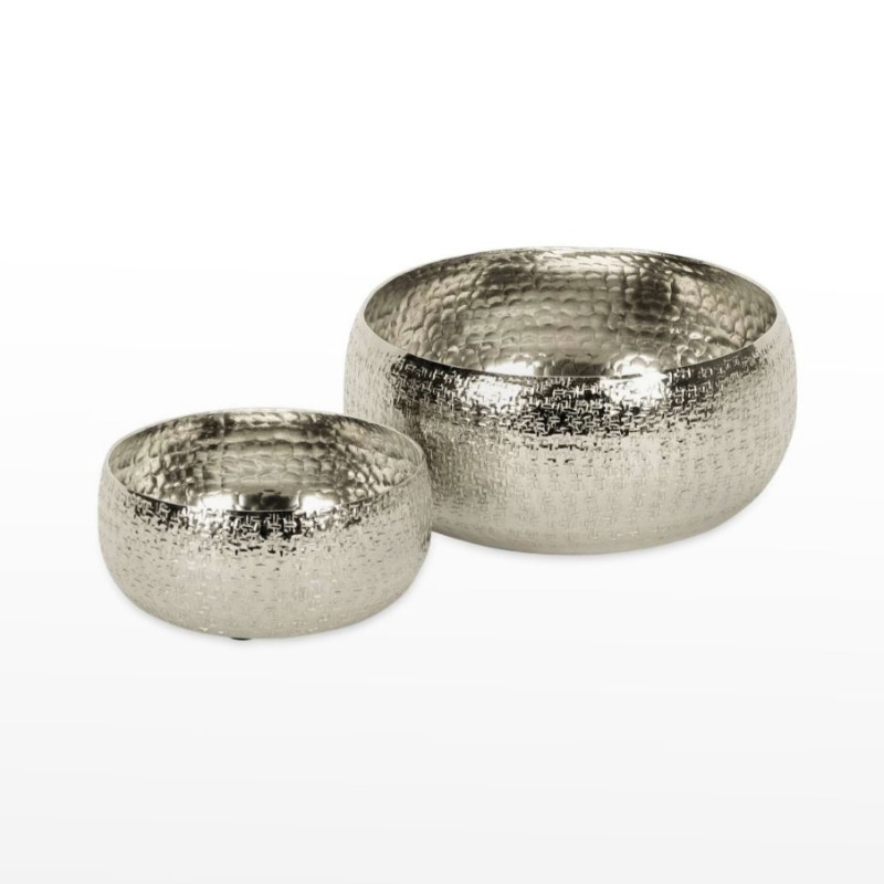 Conjunto Ta&ccedil;as Met&aacute;lica - cor Prata