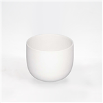Vaso em Cer&acirc;mica Liso - Branco 12cm