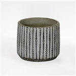 Vaso em Cer&acirc;mica com relevo&nbsp;