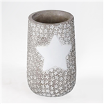 Vaso em Cimento com Estrela