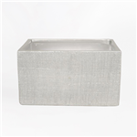 Base Cer&acirc;mica Rectangular cor Prata brilhante