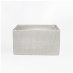 Base Cer&acirc;mica Rectangular cor Prata brilhante