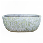 Vaso com padr&atilde;o em relevo Roebellini