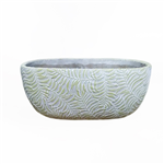 Vaso com padr&atilde;o em relevo Roebellini