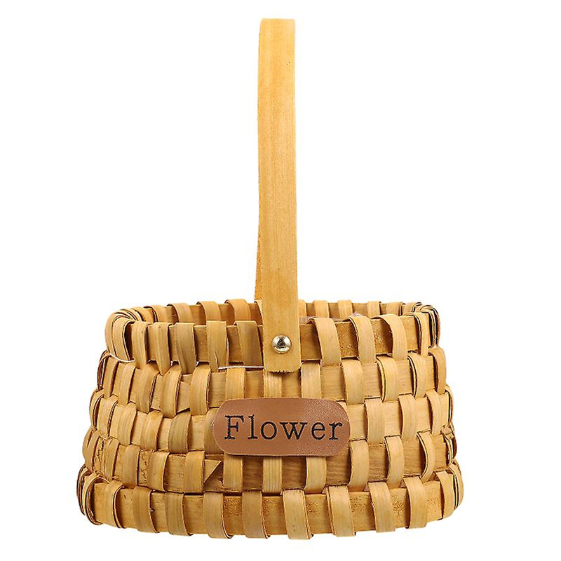 Cesto Oval Madeira 20x14x12cm (Un)