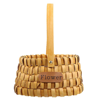 Cesto Oval Madeira 20x14x12cm (Un)