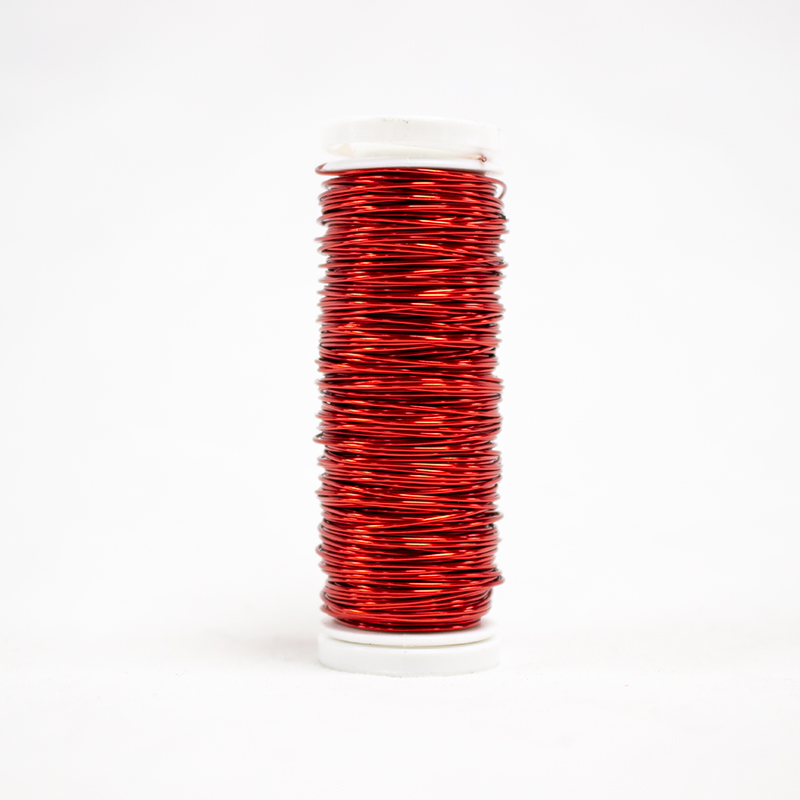 Arame Lacado 0,50mm - 50gr  Vermelho