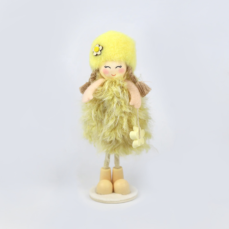 Boneca de Pé 16cm - Amarela (Un)