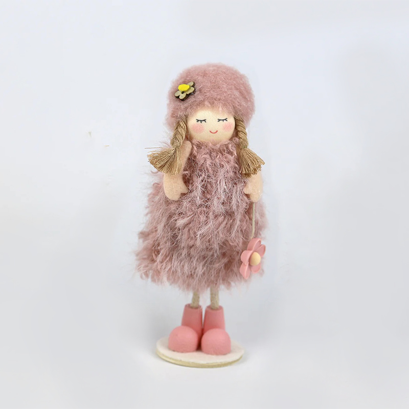 Boneca de Pé 16cm - Rosa (Un)