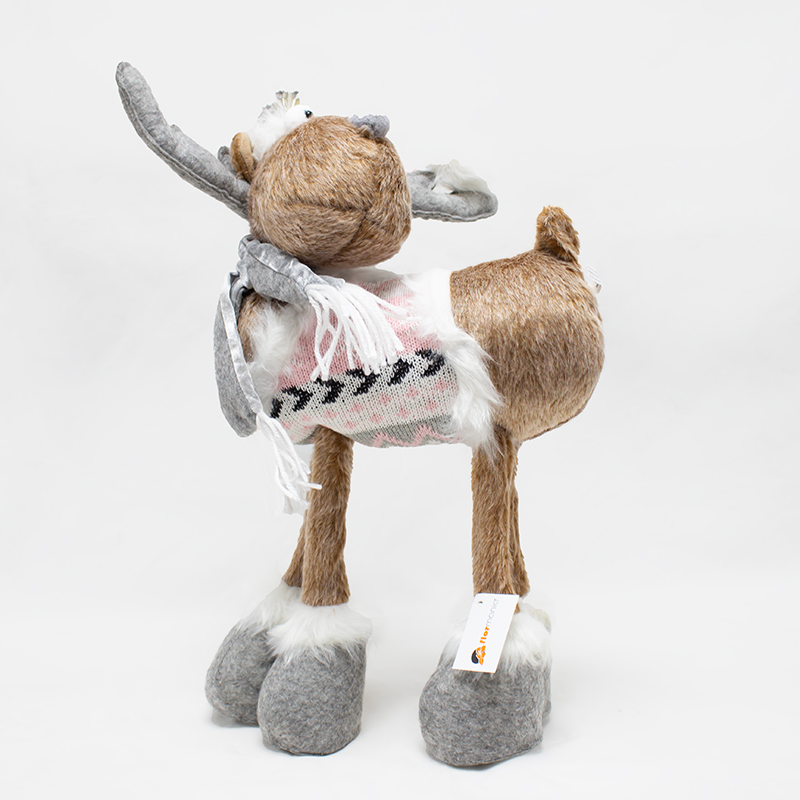 Rena de Pé R/ Cinza 61cm (Un)