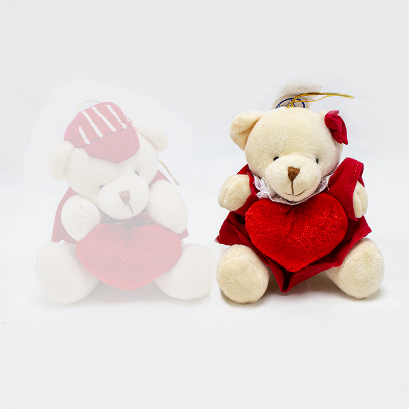 Ursa de Peluche de vestido 15cm