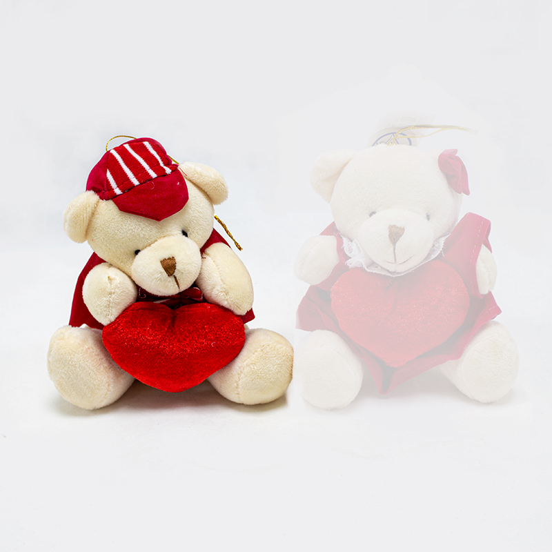 Urso de Peluche de Boné 15cm