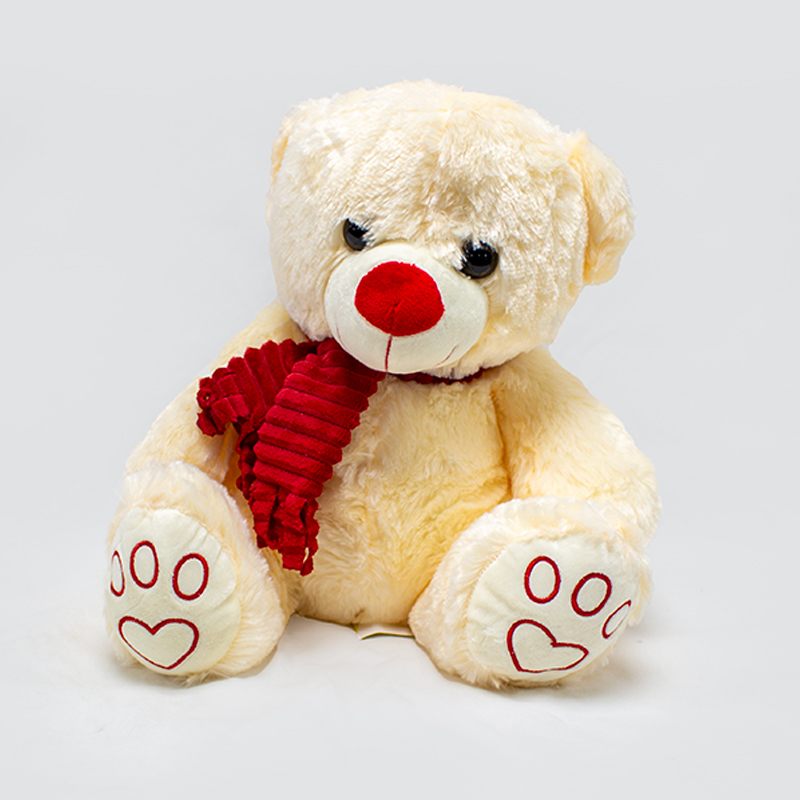 Urso de Peluche com Cacheco 35cm