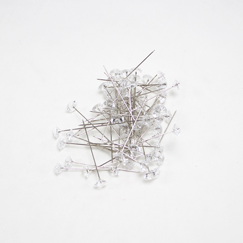 Alfinete Diamante 8mm - 60 Un.