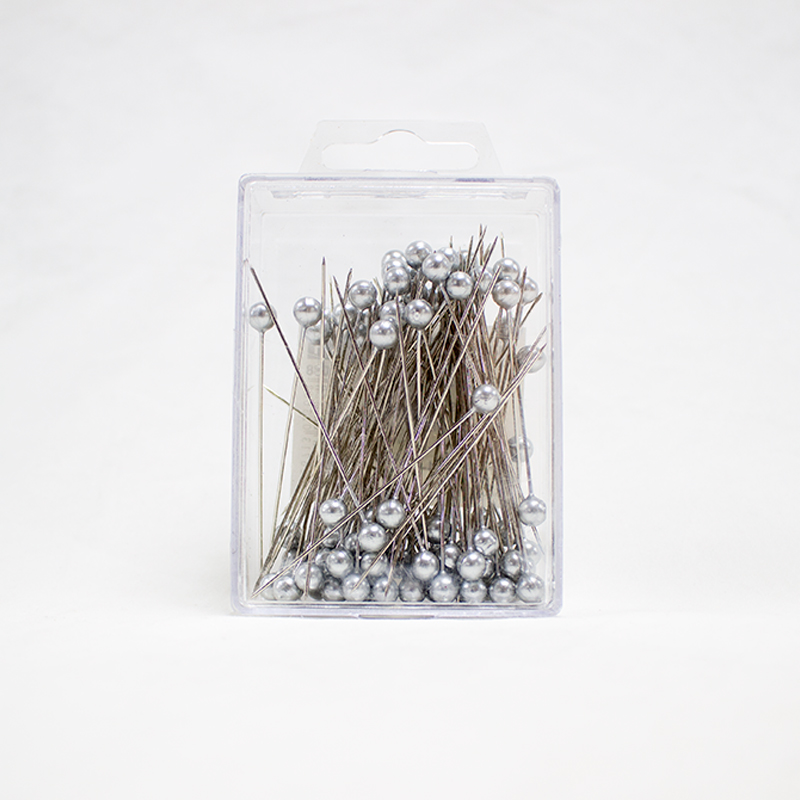 Alfinete 6mm - 100 Un. Prata