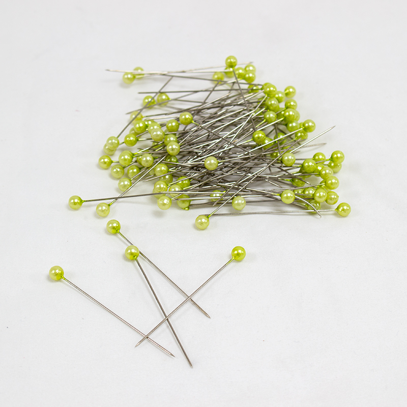 Alfinete 6mm - 100 Un. Verde Pastel