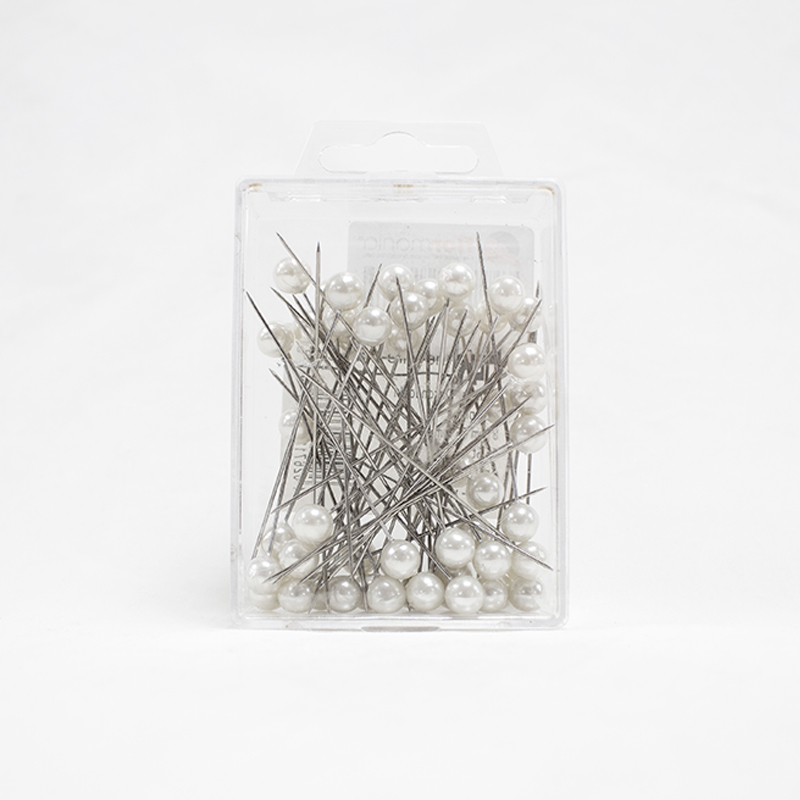 Alfinete 8mm - 55 Un. Branco