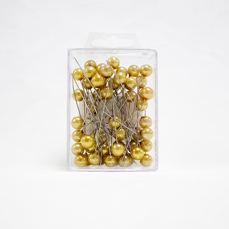 Alfinete 10mm - 50 Un. Ouro