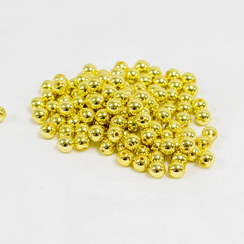 Perolas 8 mm Ouro (125 Un.)