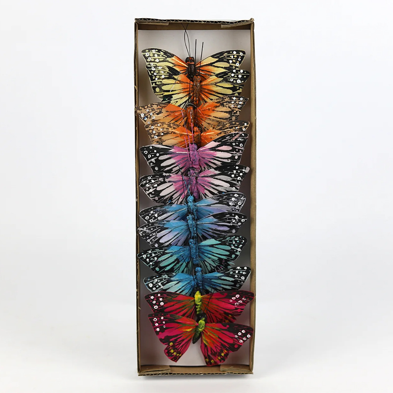 Pick Borboleta 6 cores 9.5cm