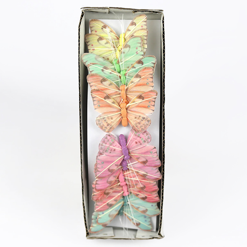 Pick Borboleta 6 Cores 7cm (12 un)