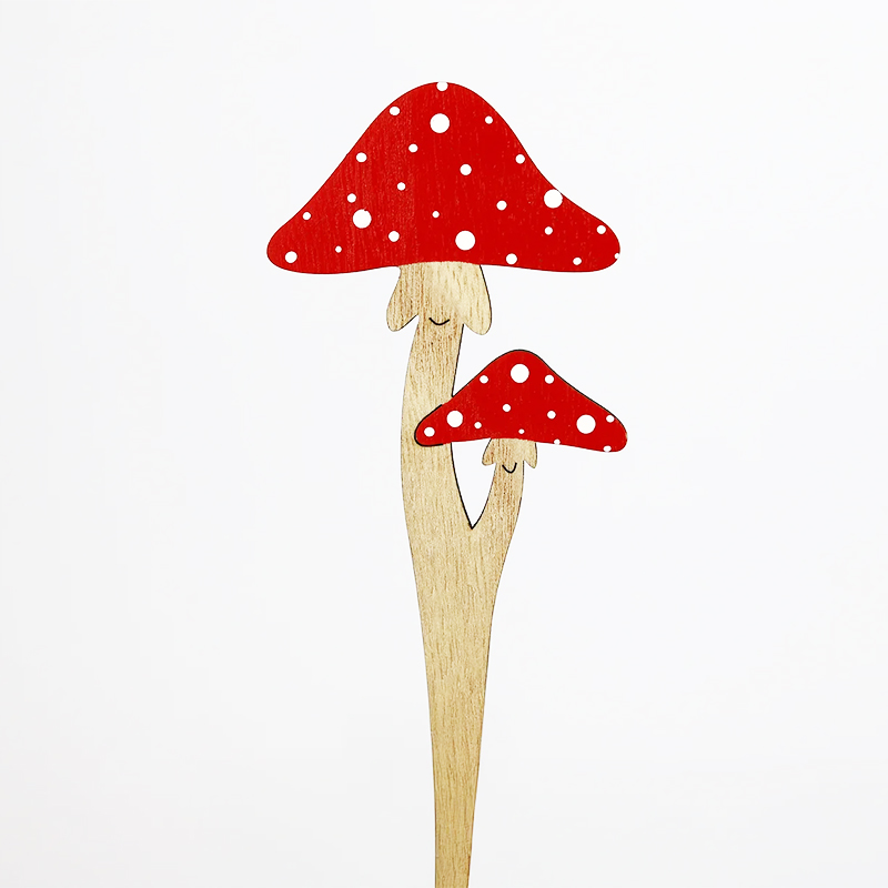 Pick Cogumelo Mad. Duplo 6.5cm (6 Un)