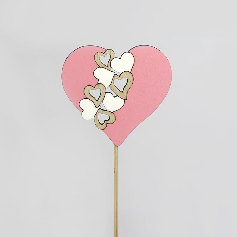 Pick Cora&ccedil;&atilde;o R/Br. 7cm ( 6 Un.) B