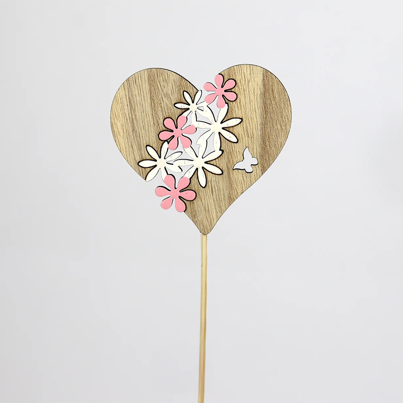 Pick Cora&ccedil;&atilde;o Natural 7cm ( 6 Un.) C