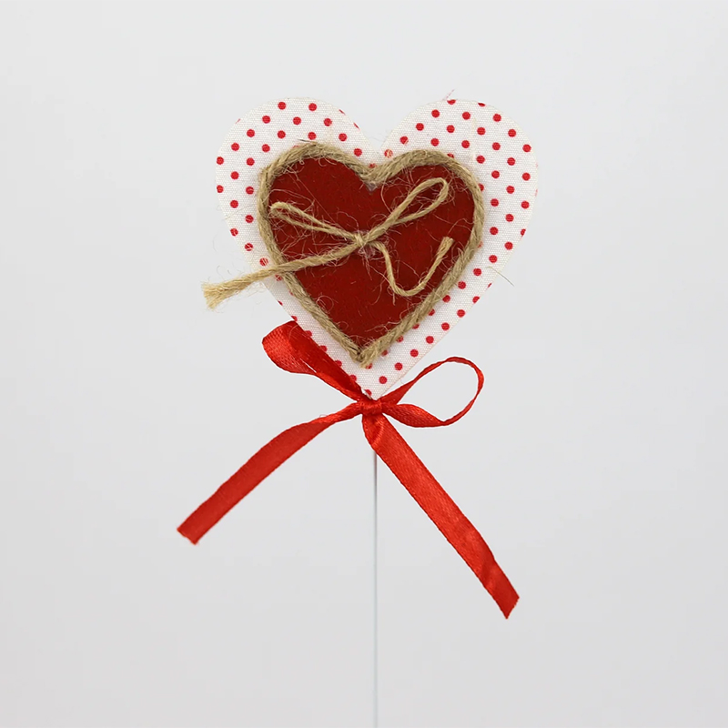 Pick Cora&ccedil;&atilde;o Pintas B/V 7cm ( 12 Un)