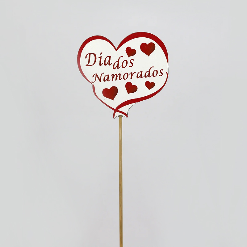 Pick Cora&ccedil;&atilde;o Dia dos Namorados 7cm ( 6 Un)