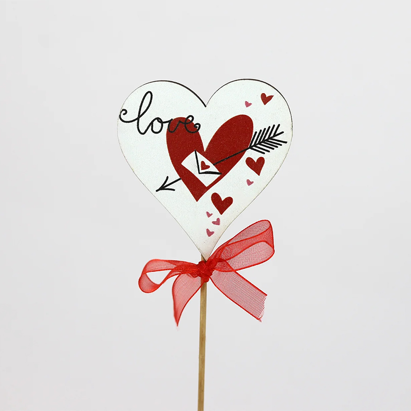 Pick Cora&ccedil;&atilde;o Love 7cm ( 6 Un)