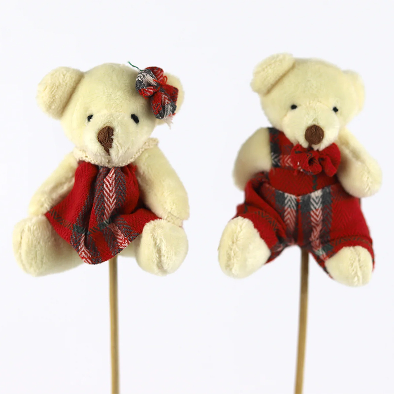 Conjunto Pick Urso Vermelho/Cinza 8cm (Un)