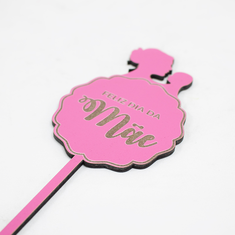 Pick Mad. Feliz Dia da Mãe (6 Un)  Rosa