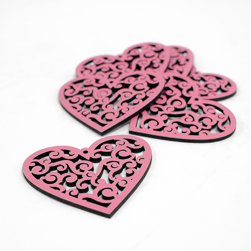 Stick Mad. Coração Rosa Pers.  (6 Un)