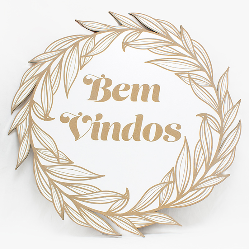 Placa Mad. Bem Vindos (Un) 70CM