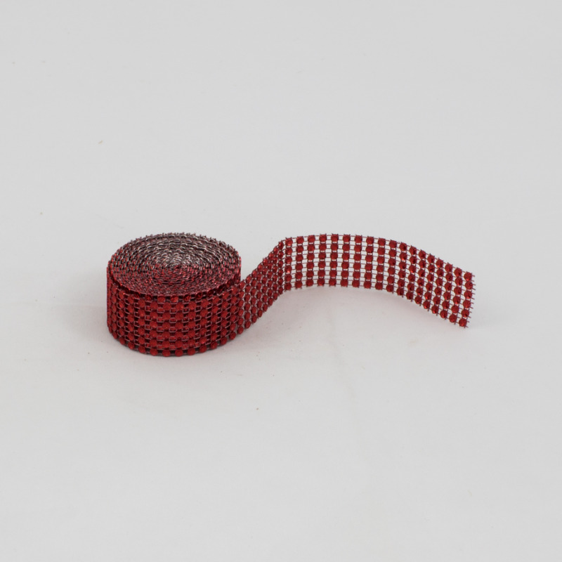 Fita Strass 3mm - 3cm x 2.30 mt Vermelho