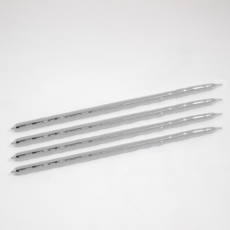 Vela Mini Dipping 8 x 240mm ( 12 Un.) Prata