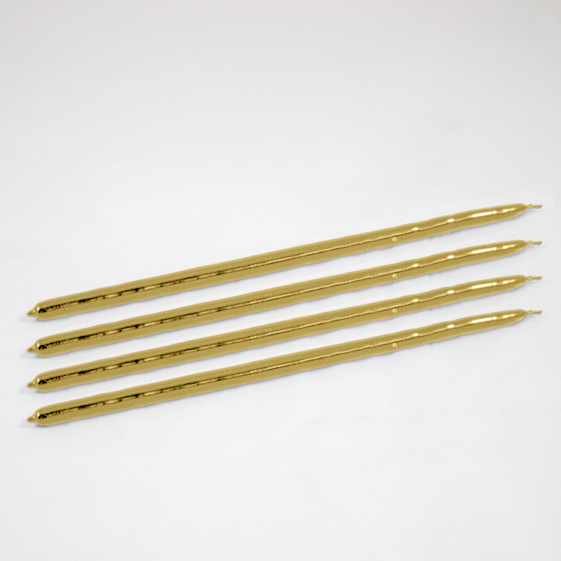 Vela Mini Dipping 8 x 240mm ( 12 Un.) Dourado