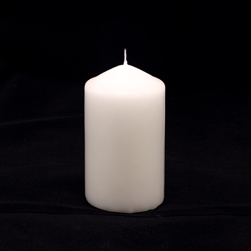 Vela Pilar  5.5 x12cm Pérola