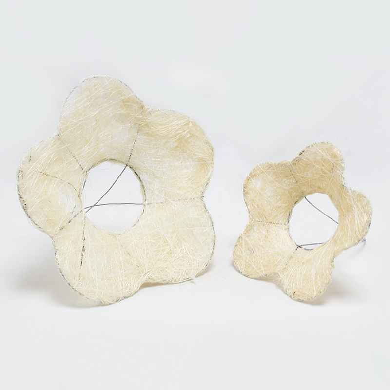 Suporte Sisal Flor 15/20 cm Natural ( 2 uni.)