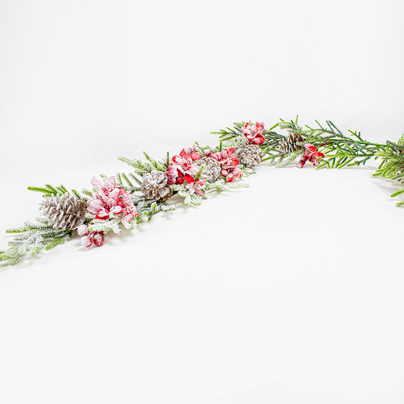 Grinalda de Natal C/ Neve 140cm