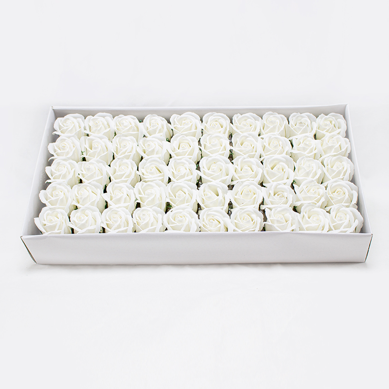 Rosa de sabão Pequena ( 50 Un. ) Branca