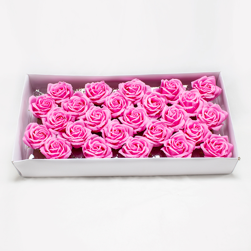 Rosa de sabão Média ( 25 Un. ) Rosa