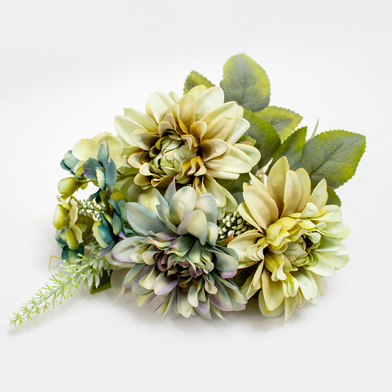 Bouquet de Dalia (X7) 31cm Azul (Un)